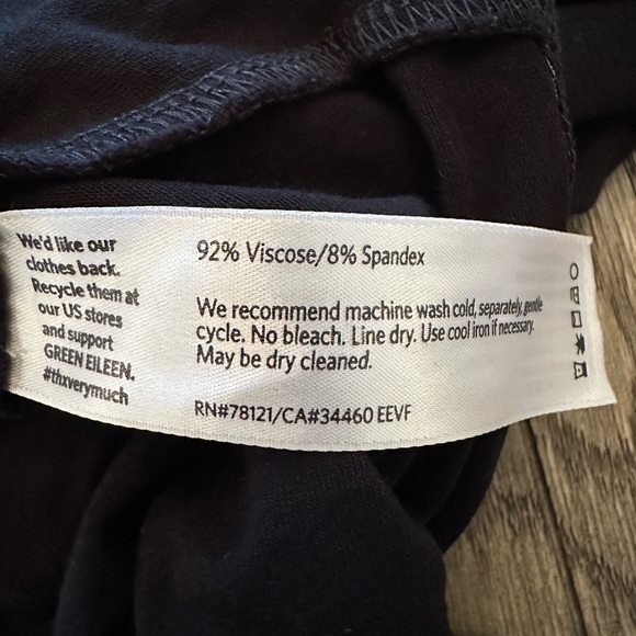 Eileen Fisher Black Skirted Leggings - Picture 5 of 9